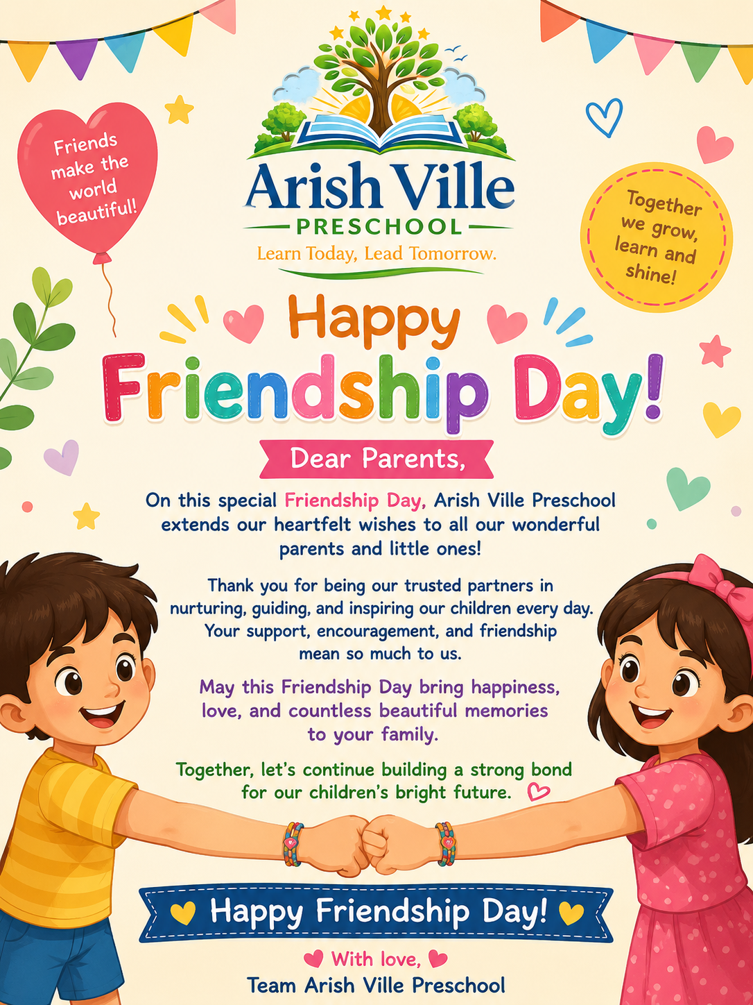 Happy friendship day